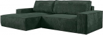 Vente-unique Ecksofa mit Schlaffunktion - Ecke Links - Kord - Gr&Atilde; &Acirc; &Acirc;&Acirc; &Atilde; &Acirc; &Acirc; &Acirc;&Acirc; &Atilde; &Acirc; &Acirc; &Acirc;&Acirc; &Atilde; &Acirc; &Acirc; &not;n - Amelia von Pascal MORABITO