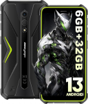 Ulefone Armor X12 V&auml;litingimustes kasutatav mobiiltelefon 6GB + 32GB/256GB SD Android 13 Go, 4860mAh 13MP + 8MP 5,45-tolline HD+ IP69K Ehitusplatsi mobiiltelefon nutitelefon ilma lepinguta Odav 4G Dual SIM Face ID NFC GPS - roheline