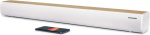 Thomson SB401BT Soundbar - 200 W koguv&otilde;imsus - Bluetooth 5.0 - optiline, USB ja AUX sisend - EQ eelseaded - kaugjuhtimispult - LED-allikaindikaator - seinale paigaldatav - valge ja puidust kujundus
