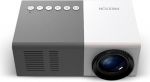 PRIXTON Cinema Mini projektor, kaasaskantav projektor, valgusdioodid, QVGA, 900 luumenit, HDMI/USB/SD/Aux in/AV in, sisaldab k&otilde;larit ja kaugjuhtimispulti, valge Hall
