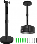 Dadabig universaalne laekinnitus projektori seinakinnitusele Alumiiniumsulamist 360&deg; p&ouml;&ouml;ratav kuni 4 kg Lae kaugus 20-40 cm Must 5 x keermega universaaladapteriga