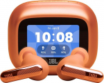 JBL Live Beam 4, Kabellose Noise-Cancelling-Ohrh&ouml;rer, Hi-Res Audio, Smart Charging Case, Bluetooth, 48 Std. Akkulaufzeit, IP55 wasserdicht, Orange