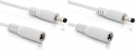 InLine - DC Verl&auml;ngerungskabel, Universal Netzteil Verl&auml;ngerungskabel f&uuml;r LED Streifen, &Uuml;berwachungskameras, Drucker, Router, Switches uvm., DC Stecker/Buchse 5,5 x 2,5mm, wei&szlig;, 3m (Packung mit 2)