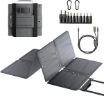 60W Solarpanel Faltbar Solarladeger&auml;t mit Standfu&szlig;, Tragbares Solar Handy Ladeger&auml;t Mit 3 Ports (USB-C+USB-A+Dc), IP67 Wasserdichtes Panel Solar Powerbank Outdoor & Camping