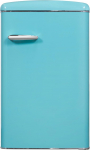 Exquisit Retro Refrigerator RKS120-V-H-160F 122 L, Dove Blue