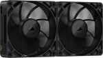CORSAIR iCUE LINK RX140 MAX 140mm PWM paks ventilaator koos iCUE LINK s&uuml;steemi keskusega - K&otilde;rge staatiline r&otilde;hk - vedelkristallpol&uuml;meer - magnetkuppel laager - kaksikpakett - must
