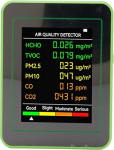 Bewinner Tragbarer Luftqualit&auml;tsdetektor, CO2-TVOC-HCHO-PM2,5-PM10-Tester mit Farb-LCD-Display, Digitaler Luftmonitor mit 1200-mAh-, Pr&auml;ziser Multifunktions-Luftanalysator f&uuml;r zu Hause (#2)