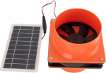 Minhe 12 V Solar-Abluftventilator-Set | 10 W ABS-Platte f&uuml;r runde Kan&auml;le | hoher Luftstrom f&uuml;r Dachboden, Gew&auml;chshaus, Wohnmobil, Bootsk&uuml;hlung
