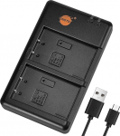 DSTE BCM-5 USB kiirlaadija, mis &uuml;hildub PS-BLS1, BLS-1, PS-BLS5, BLS-5, BLS-50, FUJIFILM NP-140, E-400, E-410, E-P1, E-P2, E-P3, E-PL1, E-M10, E-PLE15 akudega.