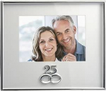 DRW 25. pulma-aastap&auml;eva h&otilde;bedane pildiraam mahutab 10x15 fotot 9x7