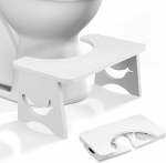 MAIJIAJU kokkupandav tualett-tool t&auml;iskasvanutele, mis on valmistatud bambusest, 17,5 cm vaala disaini tualett-tool, mis on kokkuvolditav k&otilde;hukinnisus, libisemisvastane vannitoa tualett-tool laste tualett-tool (valge)