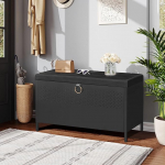 Wonder Comfort Lift Top Storage Bench magamistuba Ottoman terasest raam ja rattad Entryway elutuba Mudroom Corner Black