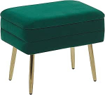 Beliani Odessa Pink Stool Velvet kangas tumeroheline