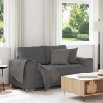 Diivan 2 Sitzer Modernes 2er Diivan 2 Sitzer Couch Kleine mit Armlehne Modern f&uuml;r Wohnzimmer, Schlafzimmer, kleinen Raum-Dunkelgrau-120 cm