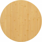 80 x 4 cm runde Bambus-Esstischplatte f&uuml;r gewerbliche Nutzung - Couchtisch, Restaurant, Schreibtisch, Hotels - brauner Bambus