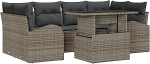 Rantry Model3348575 7-osaline aia diivan komplekt koos padjaga Hall pol&uuml; rotangist aed Lounge
