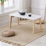 Japanischer Bodentisch, Klappbarer Couchtisch Aus Holz, Kleiner Schreibtisch, Tragbarer Tatami-Tisch zum Sitzen Auf Dem Boden, Keine Montage(Style 1,80x40x35cm)