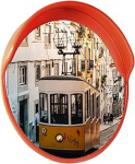 Liikluspeegel 60 cm Road Surveillance Safety Convex Outdoor ja Indoor Wide Angle Effect Traffic Orange LABT