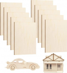 Balsa Wood Panels Plywood 1.5 mm x 300 mm x 200 mm, Balsa Boards for DIY Craft Model Aeroplane Ship Woodwork Boat Houses and Other Buildings Pack of 10