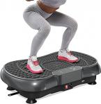 HomeFitnessCode vibratsiooniplaat naistele meestele - vibratsiooniseade mitme intensiivsuse tasemega + eelprogrammiga vibratsioonitreener fitness-seade kodus kaalulangus lihaste ehitamiseks kogu keha treeninguks
