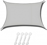 Verdicktes Sonnensegel, 2 m x 3 m, rechteckig, f&uuml;r den Au&szlig;enbereich, Balkon, Party, Sonnenschutz, Camping, Garten, viereckig, Oxford-Stoff, wasserdicht und UV-blockierend