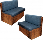 Rv Dinette Cushion Covers Printed Stretchy RV Cushion Cover RV Cushion Cover Replacement for RV RV Car Bench 2 Back Covers and 2 Bench Covers Lattice Pattern Dark Blue