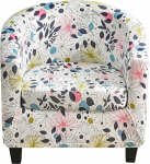 CRFATOP Club Chair Cover Tr&uuml;kitud toolikate Pehme tr&uuml;kitud &uuml;mmargune toolikate koos elastse alusega baarileti elutoa jaoks 2 t&uuml;kki (B1 v&auml;rv)