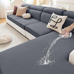 hyha Veekindel diivanipadja katted, Anti-Spill, diivanikate koertele, pestav, paks elastne Jacquard-kangas, veekindel diivanil istme katted lemmikloomadele (1 tk seljatoele, L,