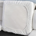 SAZDFY Stretch diivan istmepadja katted, Premium vetth&uuml;lgav diivan Slipcover elastse alusega, veekindel diivanipadja kate diivanile diivanile valge suur 2-kohaline iste
