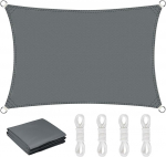 Ristk&uuml;likukujuline p&auml;ikesepurje, veekindel UV-kaitse, 3 x 4 m, r&otilde;du, ei vaja puurimist, sobib terrassile, aeda, haagissuvilasse, hall