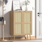 Rotangist k&uuml;ljepaneel, k&ouml;&ouml;gikapp 2 uksega, reguleeritava riiuliga puhvetkapp, k&ouml;&ouml;gibuffet k&ouml;&ouml;ki, elutuppa, s&ouml;&ouml;gituppa, esikusse, puit, maamaja stiilis, 80 x 34 x 112 cm.