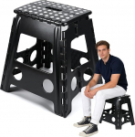 Kokkupandav v&auml;ljaheide, 45 cm, must, kokkupandav v&auml;ljaheide lastele ja t&auml;iskasvanutele kuni 120 kg, kaasaskantav ja kokkupandav, kokkupandav v&auml;ljaheide sobib ideaalselt laste vannituppa, telkimiseks, piknikule, koju.