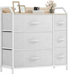 DWVO 6 sahtliga kapp, vastupidav kangas, tugev metallraam, kaasaegne ja funktsionaalne, ideaalne magamistuppa, elutuppa, esikusse, lastetuppa, helehall