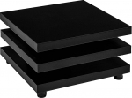 STILISTA&reg; kohvilaud 360&deg; p&ouml;&ouml;rlev lauaplaat Kuubikujundus Erinevad suurused ja v&auml;rvid 73 x 73 cm Matt must