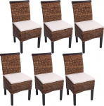 Mendler punutud tugitool M45 S&ouml;&ouml;gitoolid tumedast banaankiust koos padjadega