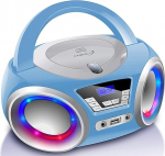 Kaasaskantav CD m&auml;ngija Boombox CD/CD-R USB FM raadio AUX-In k&otilde;rvaklapipesa CD m&auml;ngija LED Disco tuled Laste raadio CD raadio CD raadio CD raadio Stereo kompaktne s&uuml;steem