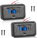 90W 12V USB Power Strip Wall Mount, Dual 36W USB C ja QC 18W auto USB port laadija koos voltmeetri l&uuml;litiga, veekindel multi port pesa 12V tarvikud auto bussi RV veoauto jaoks