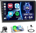 Hikity [4+64GB] Android 13 autoraadio CarPlay Androidi juhtmevaba auto Fiat Bravo 2008-2013 raadioekraan 9-tolline autoraadio Bluetooth peegel link navigatsioon GPS EQ DSP WiFi FM
