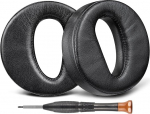 SOULWIT asendusk&otilde;rvaklapid Sony MDR-Z7(MDRZ7)/MDR-Z7M2(MDRZ7M2) k&otilde;rvaklappidele, millel on plastosade ja kruvide jaoks pehmem valguline nahk.