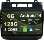 SXAUTO - 6G + 128G - Android 13 IPS autoraadio VW Touareg FL NF (2011-2017) - Sisseehitatud Carplay/Android Car/DSP - LED kaamera + MIC - DAB roolijuhtimiss&uuml;steem Fast Boot 360-CAM WiFi - 2 DIN 9-tolline