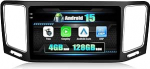 CAMECHO 4G + 128G Android 15 autoraadio VW Sharan 2012-2015 koos Carplay Android autoga, 9-tolline HD Touchsrceen Double DIN autoraadio Bluetooth 5.0, GPS, WiFi, Mirror Link, EQ, SWC, Canbus +