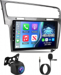 4G + 64G Androidi autoraadio Volkswagen VW Golf 7 2012-2020 juhtmevaba Carplay & Android Car, 9-tolline IPS puuteekraan koos GPS, WiFi, 32EQ, Bluetooth 5.0, FM/RDS raadioga.