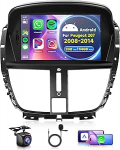 2G + 64G juhtmevaba Carplay Android 13 Autoradio 2 DIN Peugeot 207 2006-2015 juhtmevaba Android auto navigatsioon GPS WiFi 7-tolline autoraadio koos peeglilink Bluetooth FM / RDS roolijuhtimispuldiga