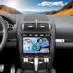 CAMECHO 4+128G 9-tolline satelliitnavigatsiooniga autoraadio Porsche Cayenne 2002-2010 koos tahavaatekaameraga, Android 15 traadita Carplay Android autobluetoothi raadio WiFi GPS FM/RDS + Canbus IPS puuteekraaniga