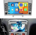 [Android 15 2G + 64G] Inefala autoraadio Peugeot 408 2010-2024, 7-tolline puuteekraaniga raadio traadita Carplay Android auto WiFi GPS FM/RDS raadio USB SWC MIC + tagurduskaamera