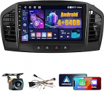 4+64G Android autoradio Opel Insignia 2008-2013/Buick Regal 2009-2013 juhtmevaba Carplay & Android Car, 9-tolline IPS puuteekraaniga raadio koos Bluetooth 5.0/GPS/Reversioonikaamera/FM/WiFi/SWC-ga
