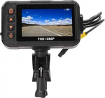 3-tolline mootorratta Dash Cam 1080P esi- ja tagumine video s&otilde;iduregistraator Loop Recording G-sensoriga parkimise j&auml;lgimine Veekindel tegevuskaamera esi- ja tagumine kaamera