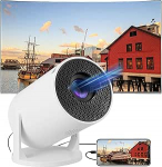 WiFi ja Bluetoothiga v&auml;liprojektor, kaasaskantav 1080P Full HD 4K videoprojektor koos kaugjuhtimispuldiga, 180-tolline nutikas projektor Android 12.0-ga v&auml;litingimustes / kodukino / koosolekute jaoks