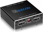 HDMI Splitter 1 in 2 Out 4K 60Hz 4:4:4 HDR Dolby Vision Dolby Atmos, skaleerija 4K 1080P, Firmware uuendamine HDCP2.2, skaleerija EDID l&uuml;liti, USB Power