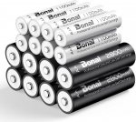BONAI aku 8 x AA ja 8 x AAA 2800/1100 mAh laetavad patareid Suure mahutavusega 1,2 V AA/AAA NI-MH laetavad patareid madal enesepuhastumine